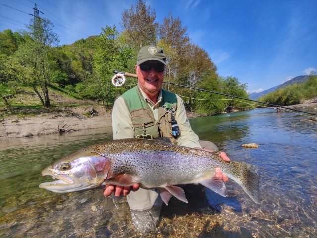 Tim and monster Rainbow trout Slovenia.
